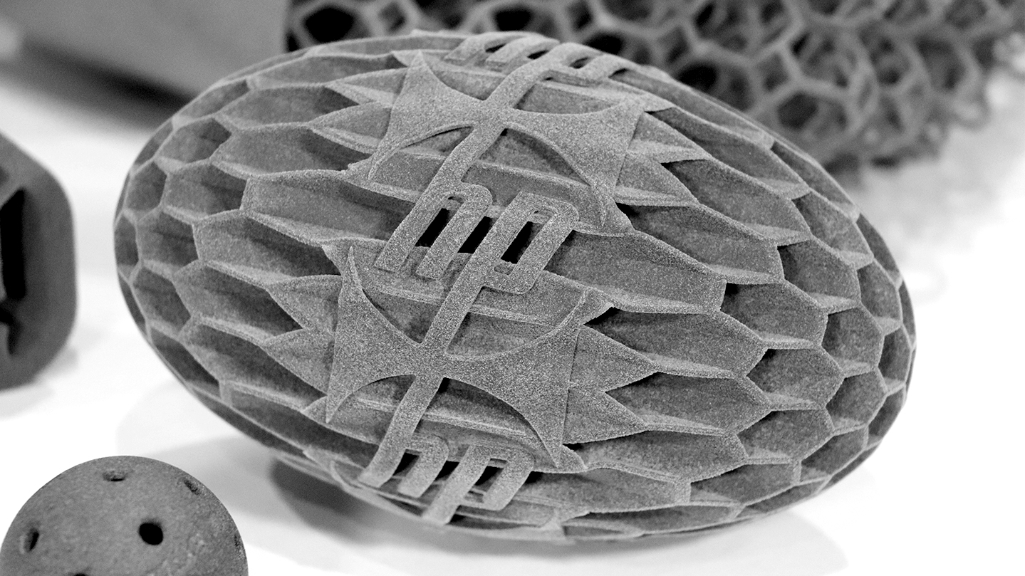 HP Multi Jet Fusion 3D printed TPU Football HP Multi Jet Fusion 3D printed TPU Football